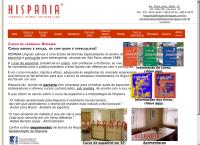 Site do HISPANIA LÍNGUAS LATINAS LTDA