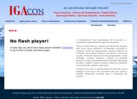 Site do Igacon Comércio Construção de Poços Artesianos