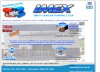 Site do Imex Center Farma Ltda