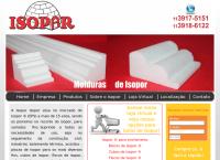 Site do Isopar Comércio Isopor