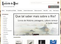 Site do Nova Livraria Leonardo Da Vinci Ltda