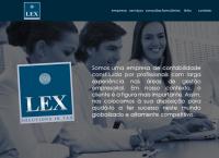 Site do Escritório Lex de Contabilidade S/C Ltda