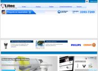 Site do Litec Materiais Elétricos