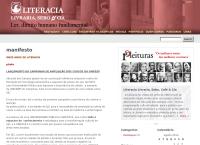 Site do Literacia Livraria Sebo & Cia Ltda