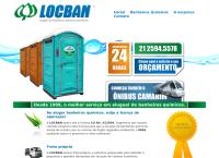 Site do Locban Locação de Banheiros Especiais Ltda Me