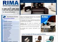 Site do Rima Comércio de Móveis Para Escritório Ltda