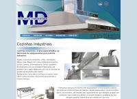 Site do Md Cozinhas Industriais Ltda