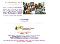 Site do M&d Movimento e Danças