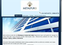 Site do Metalpuro Comercial Ltda