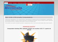 Site do Micromalta Comércio de Computadores Ltda