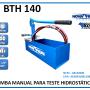 Bomba de teste BTH 140 - O A 140 BAR