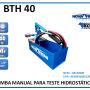 Bomba de teste BTH 40 - 0 a 40 BAR