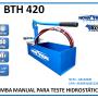 Bomba de teste BTH SY 420 - 0 A 420 BAR