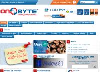 Site do On Byte Formação Profissional e Cursos Profissionalizantes