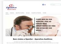 Site do Openear Aparelhos Auditivos Ltda
