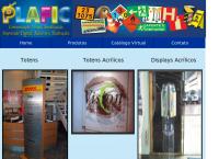 Site do Plafic Comércio de Placa