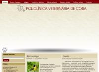 Site do Policlínica Veterinária de Cotia S/C Ltda