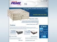 Site do Prime Colchões