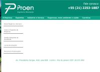 Site do Proen Projetos Engenharia Comércio E Montagens Ltda