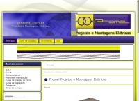 Site do Promel Projetos e Montagens Elétricas Ltda