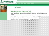 Site do Prot Life Consultoria Segurança S/C Ltda