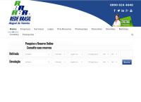 Site do Rede Brasil Aluguel de Veículos.