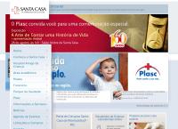 Site do Santa Casa de Misericórdia de Juiz de Fora