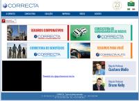 Site do Correcta Corretora Consultoria e Administradora de Seguros Ltda