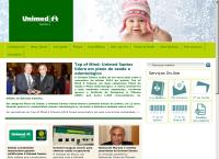 Site do Unimed Santos Cooperativa Trabalho Médico