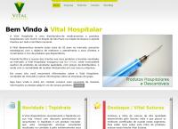 Site do Vital Hospitalar Comercial Ltda