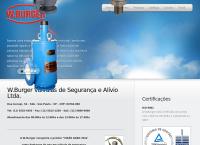 Site do W Burger Válvulas de Segurança e Alívio Ltda