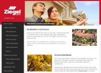 Site do Ziegel Telhas Ltda