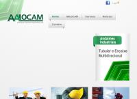 Site do Aalocam Aluguel de Andaimes e Máquinas Ltda