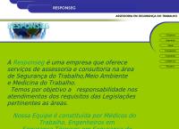 Site do RESPONSEG - Assessoria em Segurança e Medicina do Trabalho