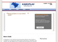 Site do Kaboplas Indústria e Comércio de Artefatos Plásticos Ltda Me