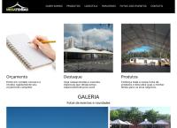 Site do Megatendas Comércio de Tendas e Coberturas Ltda