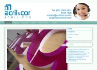 Site do Acril & Cor Acrílicos - Fortaleza