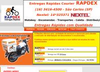 Site do Rapdex Entregas Rápidas e Courier