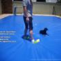Capa de Piscina Segurança Vinil PVC Azul