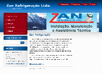 Site do Zan Serviços Técnicos de Refrigeração Ltda