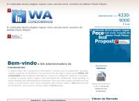 Site do Administradora de Condomínios - Wa Condomínios
