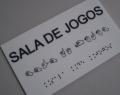 Placas em Braille