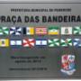 placa inauguração inox