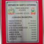 placa legislatura emoldurada