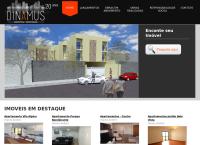 Site do Dinamus Imóveis e Construções