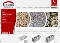 Site do ENFORTE - Distribuidora de Areia, Pedra, Bloco, Cimento e Ferro