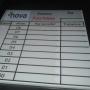 Placa em PVC para dados variaveis