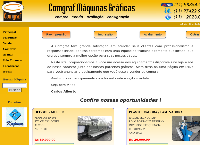 Site do COMGRAF Máquinas Gráficas