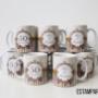 Canecas de porcelana personalizadas para bodas de ouro