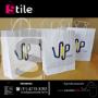 Sacolas de Papel Kraft Branco - VIP Lounge